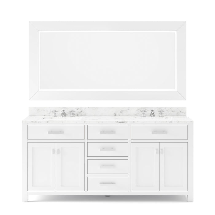 Water Creation | Madison 72" Pure White Double Sink Bathroom Vanity Water Creation - Vanity Water Creation   