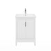 Water Creation | Elise 24" Integrated Ceramic Sink Top Vanity in Pure White Water Creation - Vanity Water Creation No Mirror No Faucet 