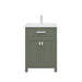 Water Creation | Myra 24" Integrated Ceramic Sink Top Vanity in Glacial Green Water Creation - Vanity Water Creation No Mirror No Faucet 