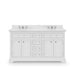 Water Creation | Derby 60" Pure White Double Sink Bathroom Vanity Water Creation - Vanity Water Creation No Mirror No Faucet 