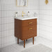 Water Creation | Brandy 24" Integrated Ceramic Sink Top Vanity in Honey Walnut Water Creation - Vanity Water Creation   