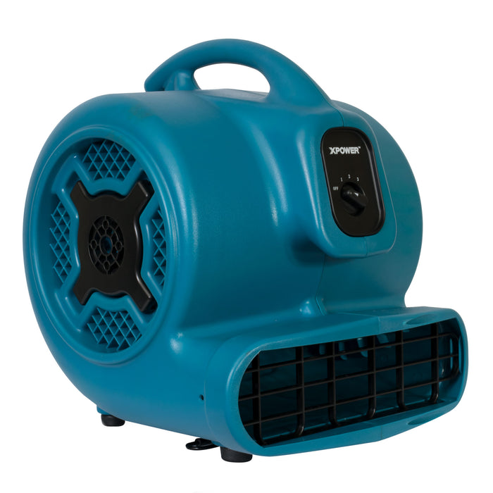 XPOWER | P-800-Blue | 3/4 HP, 3200 CFM, 7.5 Amps, 3-Speed Air Mover XPOWER - Centrifugal Air Mover XPOWER   