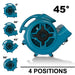 XPOWER | P-830-Blue | 1 HP, 3600 CFM, 8.5 Amps, 3-Speed Air Mover XPOWER - Centrifugal Air Mover XPOWER   