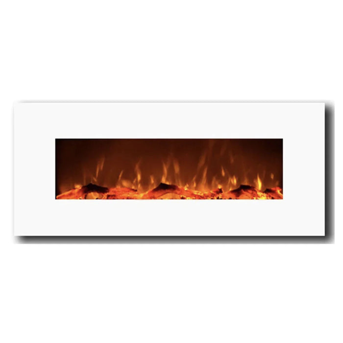 Touchstone | Ivory 50" Wall Mounted Electric Fireplace, White Touchstone - Electric Fireplace Touchstone   