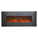 Touchstone | Onyx Stainless 50" Wall Mounted Electric Fireplace, Stainless Steel Touchstone - Electric Fireplace Touchstone   