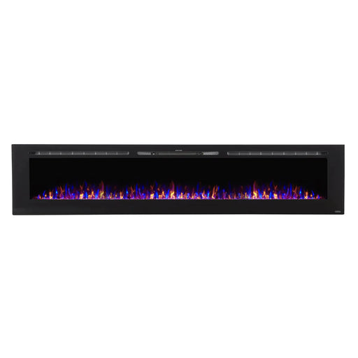 Touchstone | Sideline 100" Recessed Mounted Electric Fireplace, Black Touchstone - Electric Fireplace Touchstone   