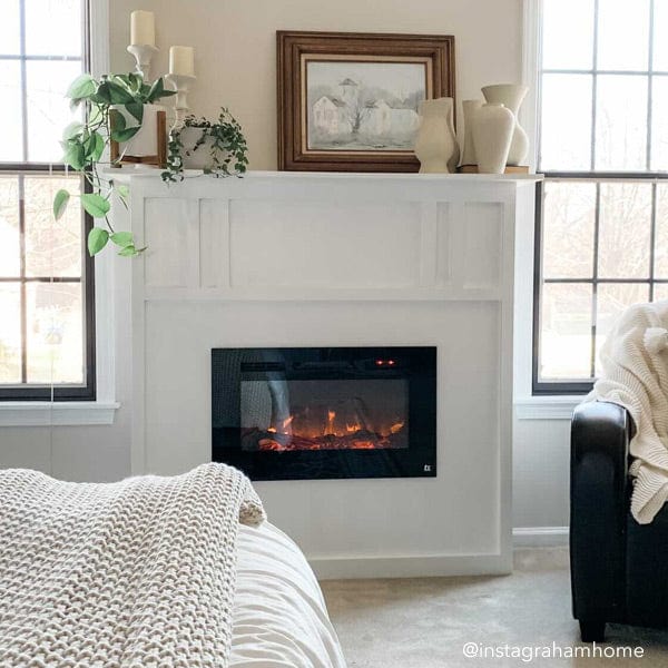 Touchstone | Sideline 28" Recessed Mounted Electric Fireplace, Black Touchstone - Electric Fireplace Touchstone   