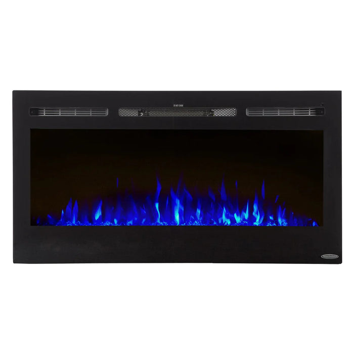 Touchstone | Sideline 40" Recessed Mounted Electric Fireplace, Black Touchstone - Electric Fireplace Touchstone   