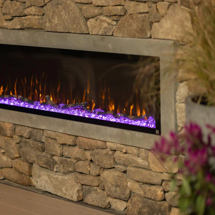 Touchstone | Sideline 60" Elite Outdoor Electric Fireplace, Black Touchstone - Electric Fireplace Touchstone   