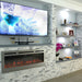 Touchstone | Sideline 50" Recessed Mounted Electric Fireplace, Stainless Steel Touchstone - Electric Fireplace Touchstone   