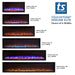 Touchstone | Sideline 100" Elite Electric Fireplace, Black Touchstone - Electric Fireplace Touchstone   