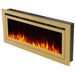 Touchstone | Sideline Deluxe 50" Recessed Mounted Electric Fireplace, Gold Touchstone - Electric Fireplace Touchstone   