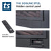 Touchstone | Sideline 50" Steel Recessed Mounted Electric Fireplace, Matte Black Touchstone - Electric Fireplace Touchstone   