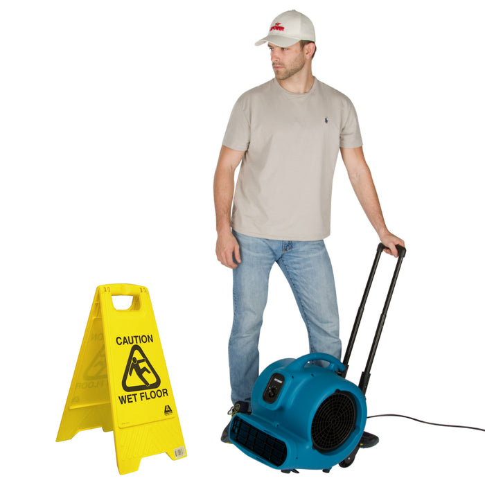 XPOWER | X-830H | 1 HP, 3600 CFM, 8.5 Amps, 3-Speed Air Mover w/ Telescopic Handle & Wheels XPOWER - Centrifugal Air Mover XPOWER   