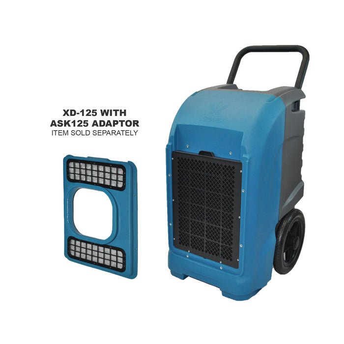 XPOWER | XD-125 | 125-Pint Commercial Dehumidifier with Automatic Purge Pump and Drainage Hose XPOWER - Commercial Dehumidifier XPOWER   