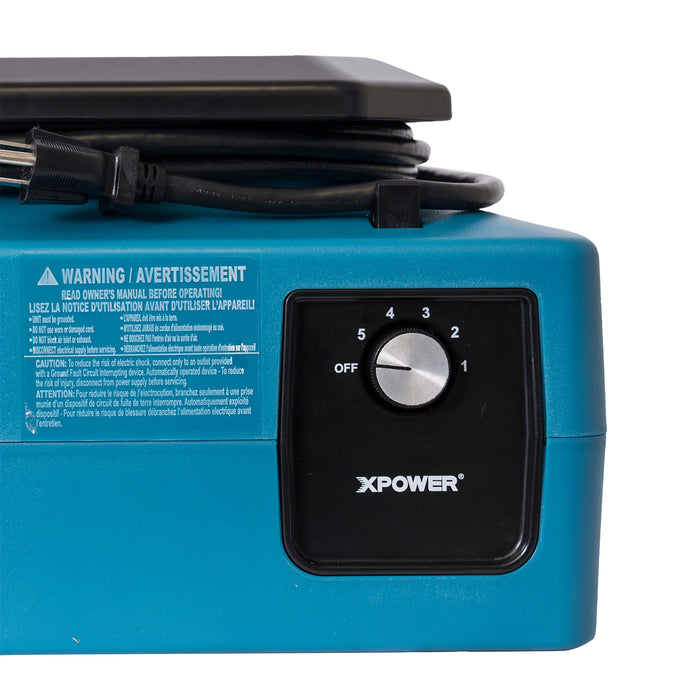 XPOWER | XL-730A | 1/3 HP, 1150 CFM, 2.8 Amps, 5-Speed Sealed Motor Low Profile Air Mover XPOWER - Low Profile Air Mover XPOWER   