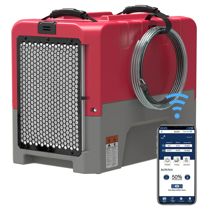 AlorAir | Storm LGR Extreme | WIFI Dehumidifier | 180 PPD AlorAir - Dehumidifier AlorAir Red  